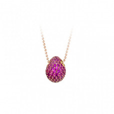 Tatiana Fabergé No9 - Berry Field halsband rosé/magenta cz