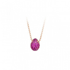 Tatiana Fabergé No9 Berry Field halsband rosé/magenta cz